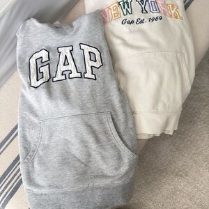 GAP Soft Gray and Cream Hoodie